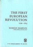 The First European Revolution, 1776-1815 di Norman Hampson edito da W W NORTON & CO
