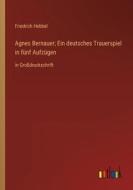 Agnes Bernauer; Ein deutsches Trauerspiel in fünf Aufzügen di Friedrich Hebbel edito da Outlook Verlag