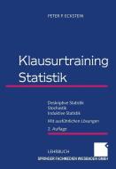 Klausurtraining Statistik di Peter P Eckstein edito da Gabler Verlag
