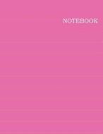 Notebook: Unlined Notebook - Large (8.5 X 11 Inches) - 100 Pages - Pink Cover di Ashen Madushanka edito da INDEPENDENTLY PUBLISHED