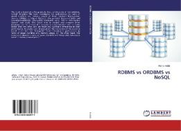 RDBMS vs ORDBMS vs NoSQL di Alvina Habib edito da LAP Lambert Academic Publishing