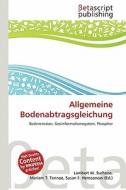 Allgemeine Bodenabtragsgleichung edito da Betascript Publishing