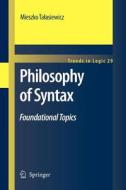 Philosophy of Syntax di Mieszko Talasiewicz edito da Springer Netherlands