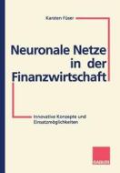 Neuronale Netze in der Finanzwirtschaft di Karsten Füser edito da Gabler Verlag