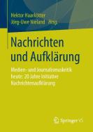 Nachrichten und Aufklärung edito da Springer Fachmedien Wiesbaden