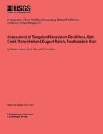 Assessment of Rangeland Ecosystem Conditions, Salt Creek Watershed and Dugout Ranch, Southeastern Utah di U. S. Department of the Interior edito da Createspace
