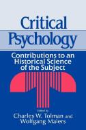 Critical Psychology edito da Cambridge University Press