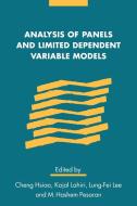 Analysis of Panels and Limited Dependent Variable Models edito da Cambridge University Press