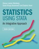 Statistics Using Stata: An Integrative Approach di Sharon Lawner Weinberg, Sarah Knapp Abramowitz, Daphna Harel edito da CAMBRIDGE