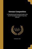 GERMAN COMPOSITION di Hermann Lange edito da WENTWORTH PR