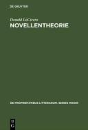 Novellentheorie di Donald Locicero edito da De Gruyter Mouton