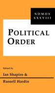 Political Order edito da New York University Press
