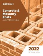 Concrete & Masonry Costs with Rsmeans Data: 60112 edito da R S MEANS CO INC