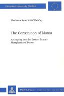 The Constitution of Muntu di Thaddeus Ruwa'ichi edito da P.I.E.