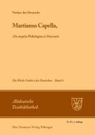 Martianus Capella, »De nuptiis Philologiae et Mercurii« di Notker der Deutsche edito da De Gruyter