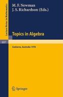 Topics in Algebra edito da Springer Berlin Heidelberg