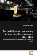 Recrystallisation annealing of martensitic chromium steel strip di Sorin Ionescu-Gabor edito da VDM Verlag