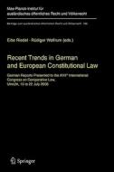 Recent Trends in German and European Constitutional Law edito da Springer Berlin Heidelberg