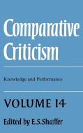 Comparative Criticism di E. S. Shaffer edito da Cambridge University Press