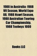 1988 In Australia: 1988 Vfl Season, Worl di Books Llc edito da Books LLC, Wiki Series