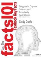 Studyguide For Corporate Governance And Accountability By Solomon, Jill, Isbn 9780470695098 di Cram101 Textbook Reviews edito da Cram101