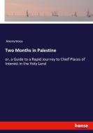 Two Months in Palestine di Anonymous edito da hansebooks