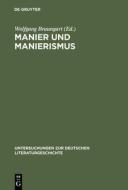 Manier und Manierismus edito da De Gruyter