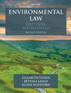 Environmental Law di Elizabeth (Professor of Environmental Law Fisher edito da Oxford University Press