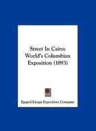 Street in Cairo: World's Columbian Exposition (1893) di Exposi Egypt-Chicago Exposition Company, Egypt-Chicago Exposition Company edito da Kessinger Publishing