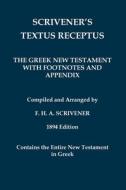 Scrivener's Textus Receptus of 1894 di Beza edito da Independently Published
