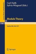 Module Theory edito da Springer-verlag Berlin And Heidelberg Gmbh & Co. Kg