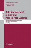 Data Management in Grid and Peer-to-Peer Systems edito da Springer-Verlag GmbH