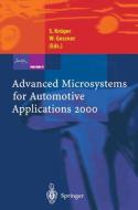 Advanced Microsystems for Automotive Applications 2000 edito da Springer Berlin Heidelberg