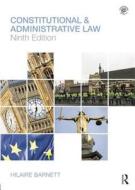 Constitutional & Administrative Law di Hilaire Barnett edito da Taylor & Francis Ltd