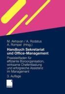 Handbuch Sekretariat Und Office-management di 9783834988379 edito da Springer