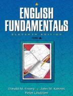 English Fundamentals di Emery, Kierzek, Lindblom edito da Pearson Education