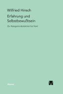 Erfahrung und Selbstbewußtsein di Wilfried Hinsch edito da Felix Meiner Verlag