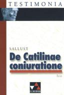Sallust, De Catilinae coniuratione di Sallust edito da Buchner, C.C. Verlag