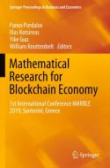 Mathematical Research for Blockchain Economy edito da Springer International Publishing
