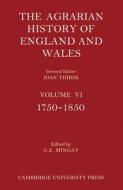 The Agrarian History of England and Wales The Agrarian History of England and Wales 2 Part Paperback Set di G. E. Mingay edito da Cambridge University Press