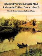 Tchaikovsky's Piano Concerto No. 1 & Rachmaninoff's Piano Concerto No. 2: With Orchestral Reduction for Second Piano di Peter Ilyitch Tchaikovsky, Serge Rachmaninoff edito da DOVER PUBN INC