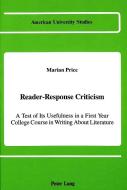 Reader-Response Criticism di Marian Price edito da Lang, Peter