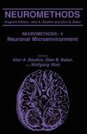 The Neuronal Microenvironment di Mary Ed. Boulton, A. A. Boulton edito da Humana Press