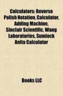 Calculators di Books Llc edito da Books LLC, Reference Series