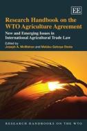 Research Handbook on the WTO Agriculture Agreement edito da Edward Elgar Publishing