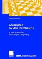 Grundsätze soliden Investierens di Hannes Peterreins edito da Gabler, Betriebswirt.-Vlg