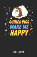 Guinea Pigs Make Me Happy - Notebook: Liniertes Retro 90er Mehrschweinchen Notizbuch & Schreibheft Für Frauen Männer Und di Melanie Schmidt edito da INDEPENDENTLY PUBLISHED