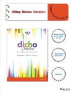 Dicho y Hecho, Binder Ready Version di Kim Potowski, Laila M. Dawson, Silvia Sobral edito da Wiley