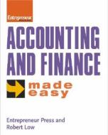 Business By The Numbers -accounting And Finance di LOW edito da Entrepreneur Press