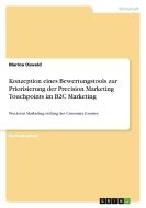Konzeption eines Bewertungstools zur Priorisierung der Precision Marketing Touchpoints im B2C Marketing di Marina Oswald edito da GRIN Verlag